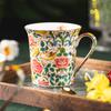 Ceramic Retro Floral Coffee Cup Breakfast Drinkware Teacup Creative Office Household Oat Milk Cup for Kitchen Accessories New