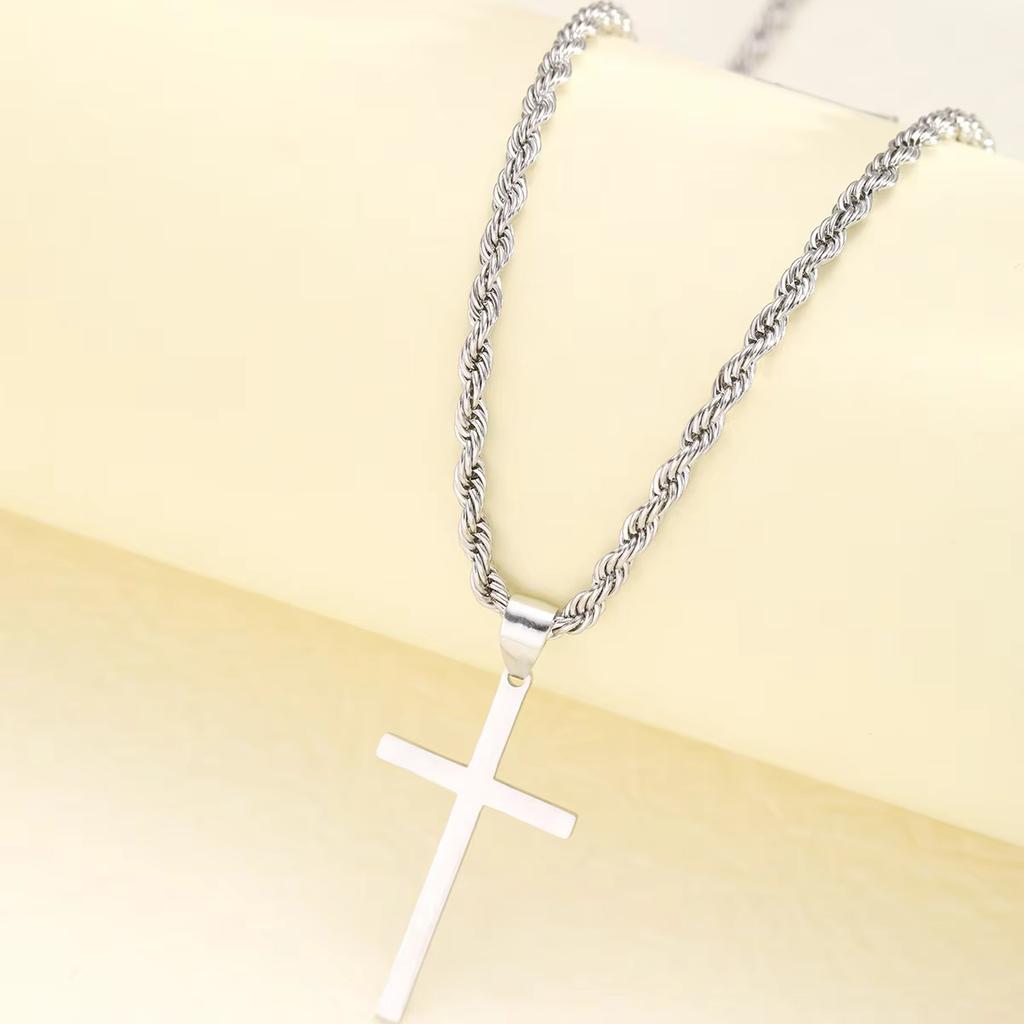 Men's and Women's New Cross Pendant Necklace, Minimalist Gold Jewelry, Men's and Women's Necklace