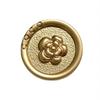6Pcs High-End Design Round Metal Luxury Brand Sewing Button For Clothing Accessory Handmade Diy Material Decoration Gold Black
