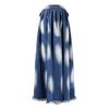 2024 Summer Tie-Dye Fringed Hem Tie-Waist Long Skirt for Women