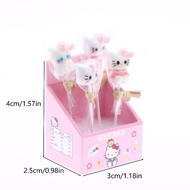 1/12 Dollhouse Simulation Mini Kt Cat Lollipop Set Model Dollhouse Micro Supermarket Scene Decoration Kid Pretend Play Toys