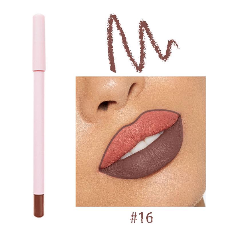 Deep Brown, Waterproof, Long-Lasting Lip Liner - 26 Colors Available.