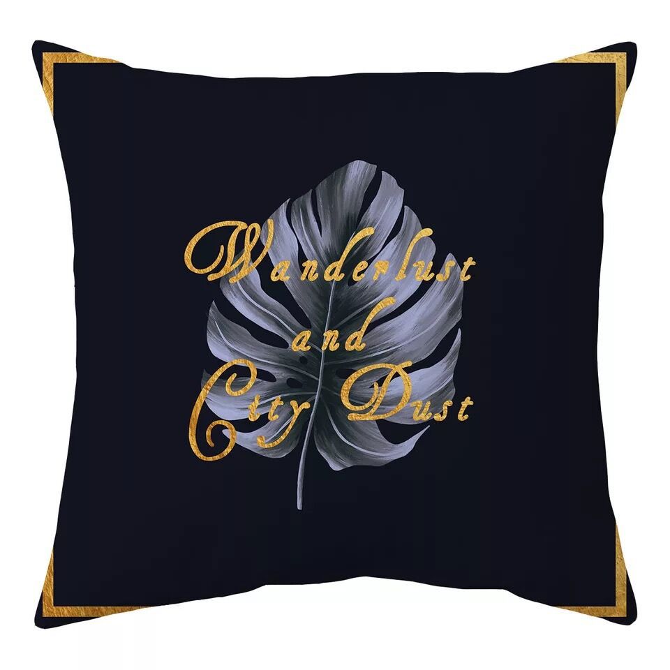 Nordic Black and White Simple Style Geometric Abstract Pillow Case Peach Leather Fleece Home Sofa Pillow Quilt Cushion