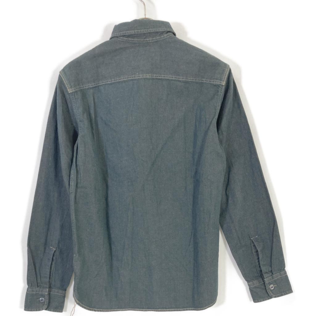 RRL 25Edelstahl 782959630001 Metallknopf Indigo Denim Arbeitshemd Oberteile XS IndigoUsed