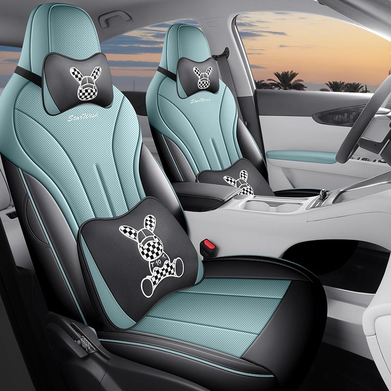 Geely Vision All-Season Universal Seat Covers: Full Coverage Car Interior Cushion Set
