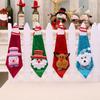 Tie Christmas Bow Light Up Santa Claus Holiday Sequin Ties Xmas Party Decor Gift