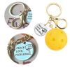 Practical Pickleball Keyring Mobile Phone Hangings Accessory Keychain Pendant Cute Backpack Charm Pickleball Lover Gifts