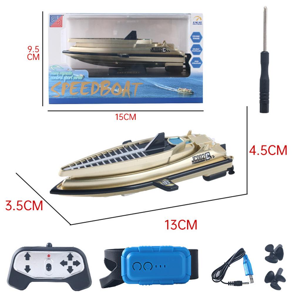 2.4GHz RC Boat Watch Induction Remote Control Boats 10km/h High Speed Mini Racing Boat Model Gifts Toys For Kids