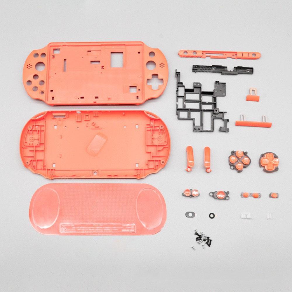 Vollständiges Set Kunststoff-Gehäuse für PSV 2000 für Psvita 2000 Spielkonsolen-Hülle Abdeckschale SD-Kartenfach Funktionstaste Reparatur