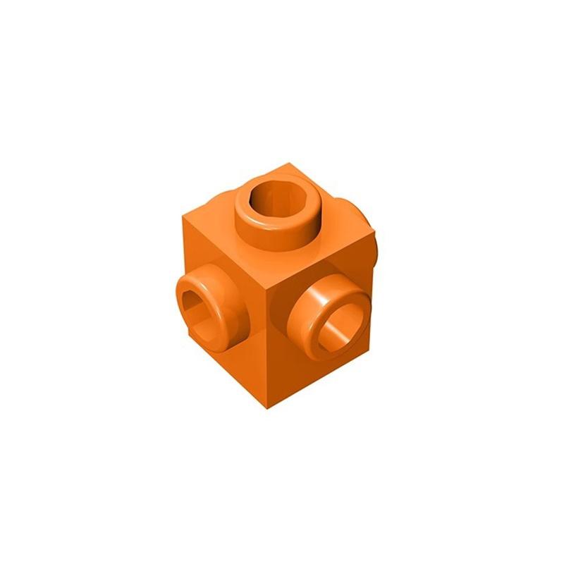 10 pezzi 4733 blocchi MOC compatibili con mattoncini modificati 1x1 con perni su tutti i lati mattoncini educativi fai-da-te all'ingrosso giocattoli per bambini