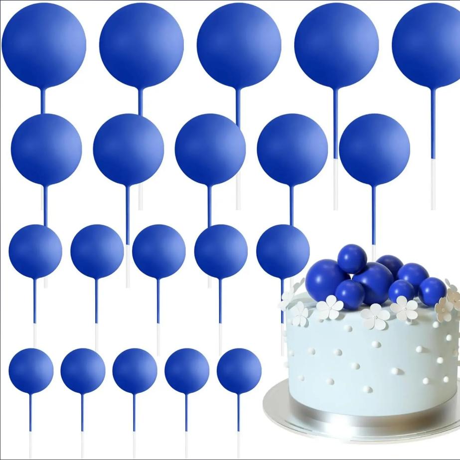 

20 шт., украшения для торта с шариками, мини-воздушные шары, топперы для торта, золотые шарики, выборки для торта, топперы для торта, шарики, украшения для торта