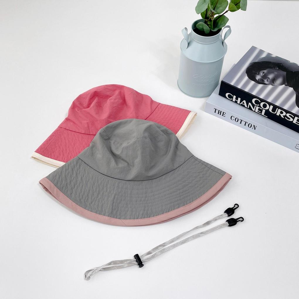 Women's and Men's Daily Rustle Color Block Bucket Hat