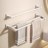 Wall Mounted Towel Rack Bathroom Storage Rack No Drilling Bathroom Horizontal Bar Towel Rack Kitchen Bathroom Accessories