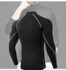 Men's High Neck Long Sleeve Quick-Dry Sports Bodysuit for Football & Basketball Training