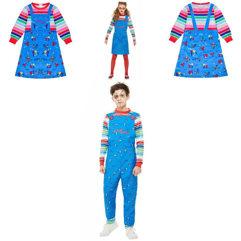 Eye-catching Child's Play Licensed Chucky Costume For Boys And Girls Fun