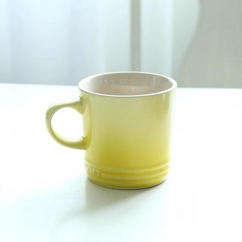 350 Mlnew Creative Macaron Mug Nordic Style Color Gradient Mug Gradient Color Cool Color Rainbow Cup Ceramic Cups With Hand Gift