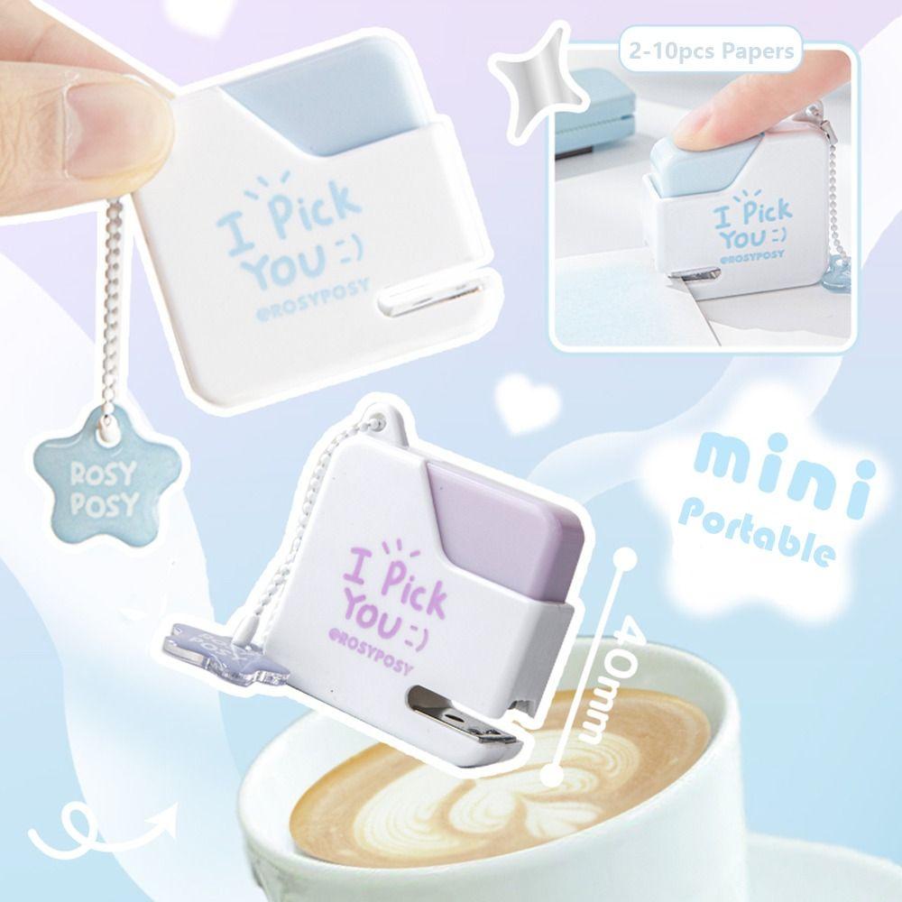 With 40pcs No.10 Staples Paper Binding Machine Mini Portable Bookbinding Machine  Office School
