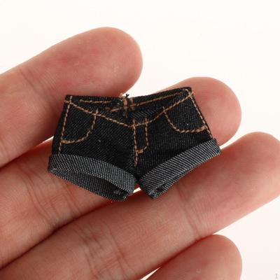 1/12 Jean Shorts Costume, Retro Stylish Fashion Casual Cosplay Short Pants Dress Up for 6'' Inch