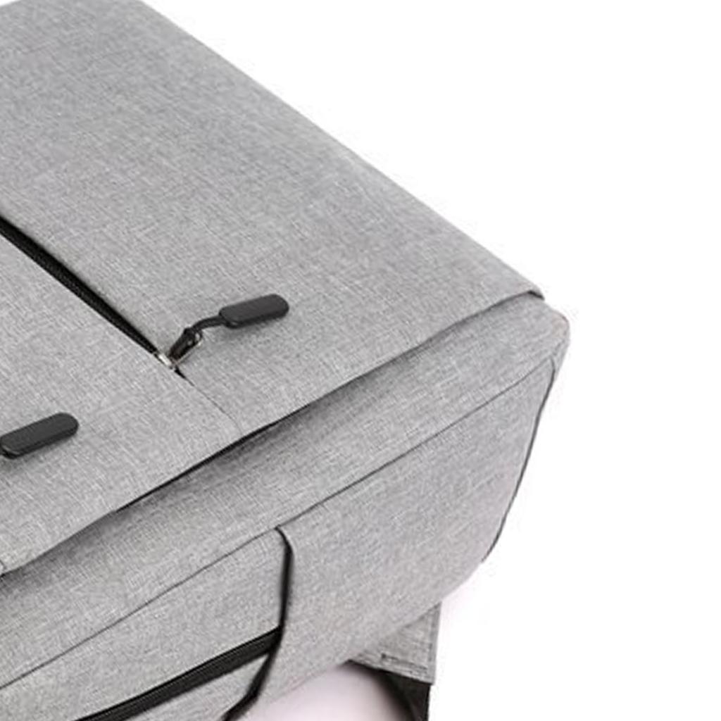 Mochila para Viagem para Homens e Mulheres Cinza Casual Grande Capacidade Mochila de Negócios com Porta de Carregamento USB Cinza Tamanho Único