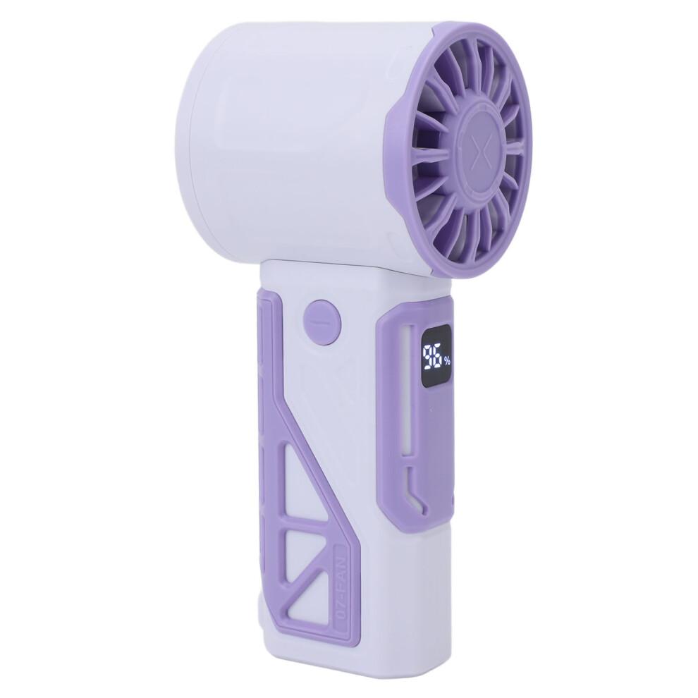 Mini Portable Fan Powerful Handheld Fan USB Rechargeable Personal Small Hand Fan Quiet for Travel Makeup Indoor Outdoor Purple