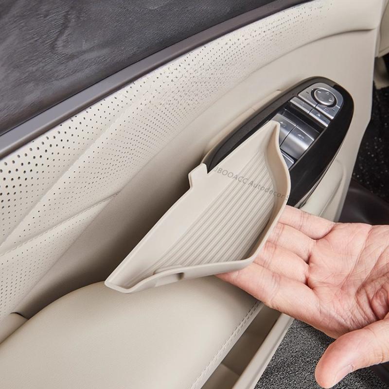 For BYD DENZA D9 2025 2026 Car Door Inner Handle Bowl Storage Pad Silicone Anti-scratch Side Door Storage Groove Mat Accessories
