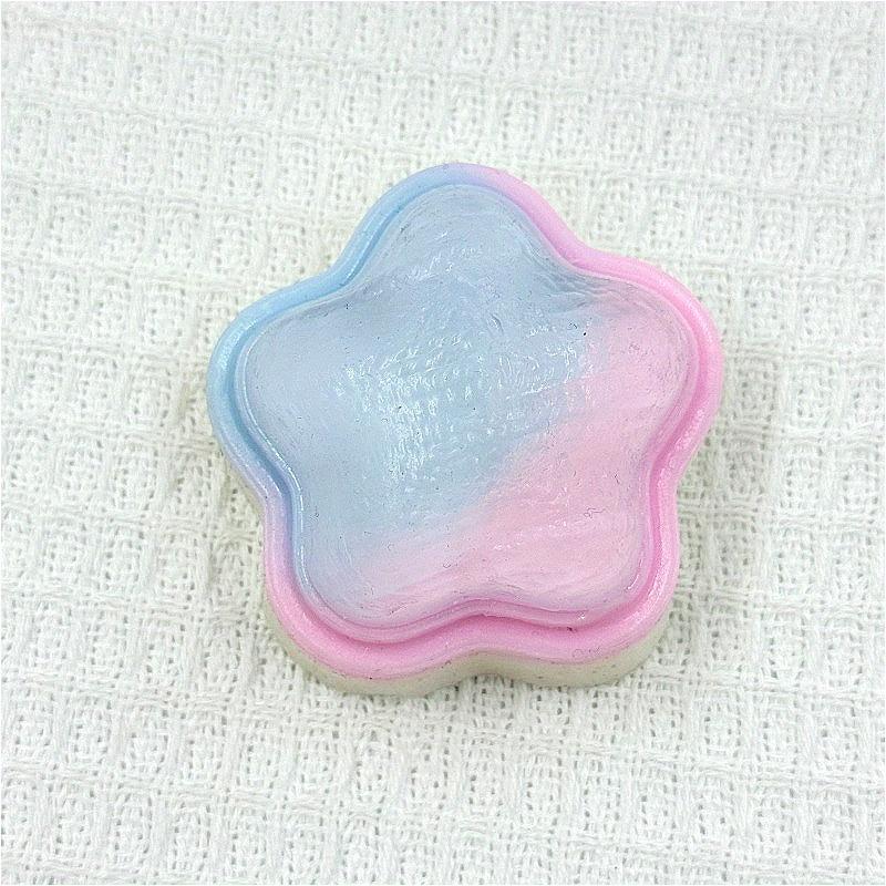 Gradient Star Squishy Fidget Toy Stress Relief Soft Jelly Squeeze Sensory Decompression Toy Kids Party Holiday Gift