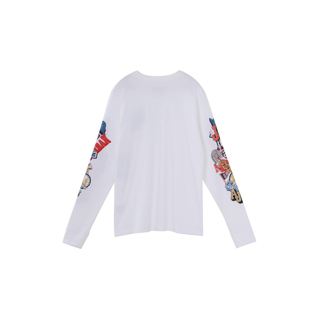 Air Jordan Printed Casual Sports Long Sleeve T-Shirt Men Tops White CV3408-100