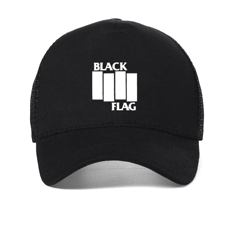Black Flag Dad hat Unisex Punk Rock Band Unisex Baseball cap Summer Mesh breathable trucker hat Women adjustable Snapback hats
