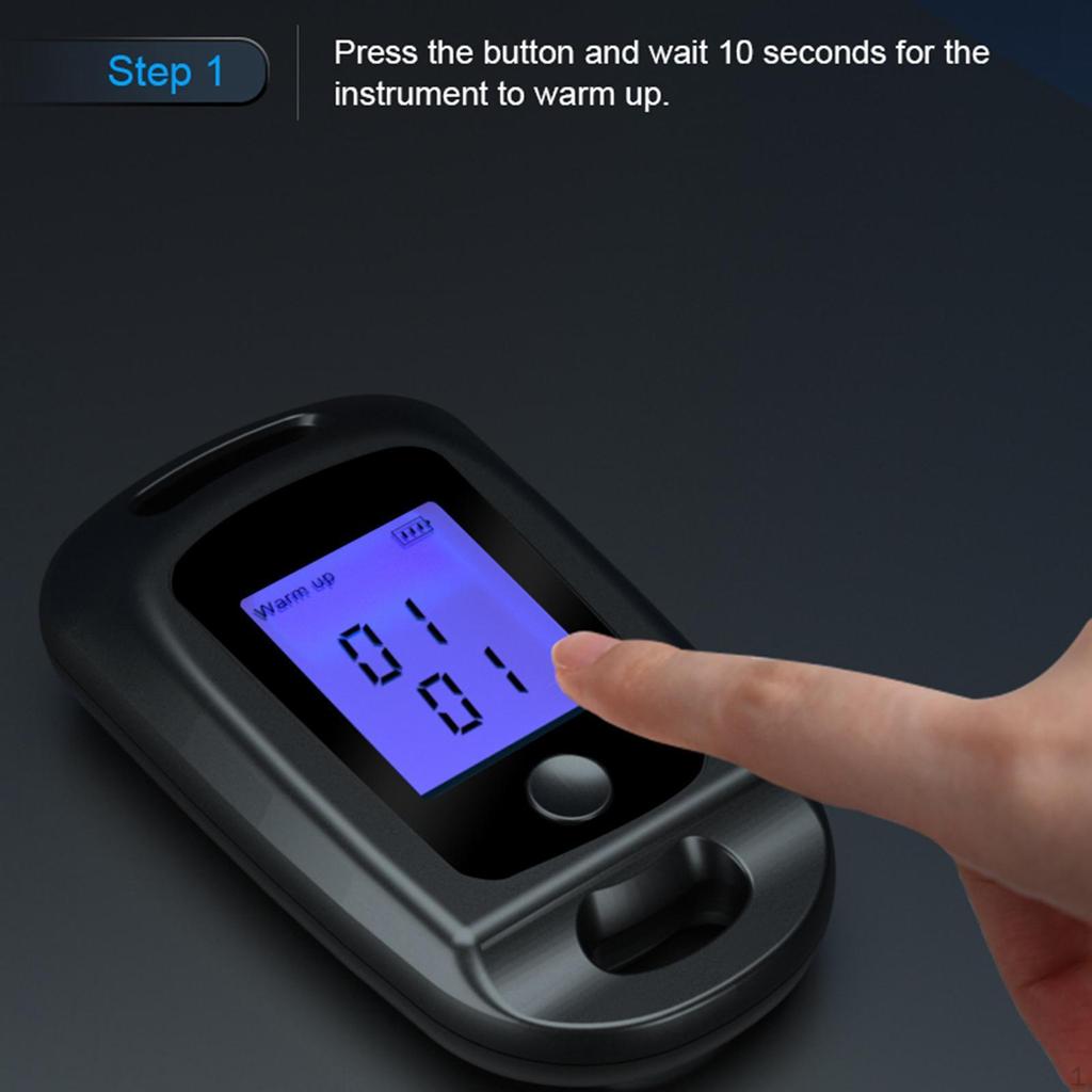 3 Inch Long Digital Personal Alcohol Tester, Fast Response, Accurate Results, Professional, Compact,