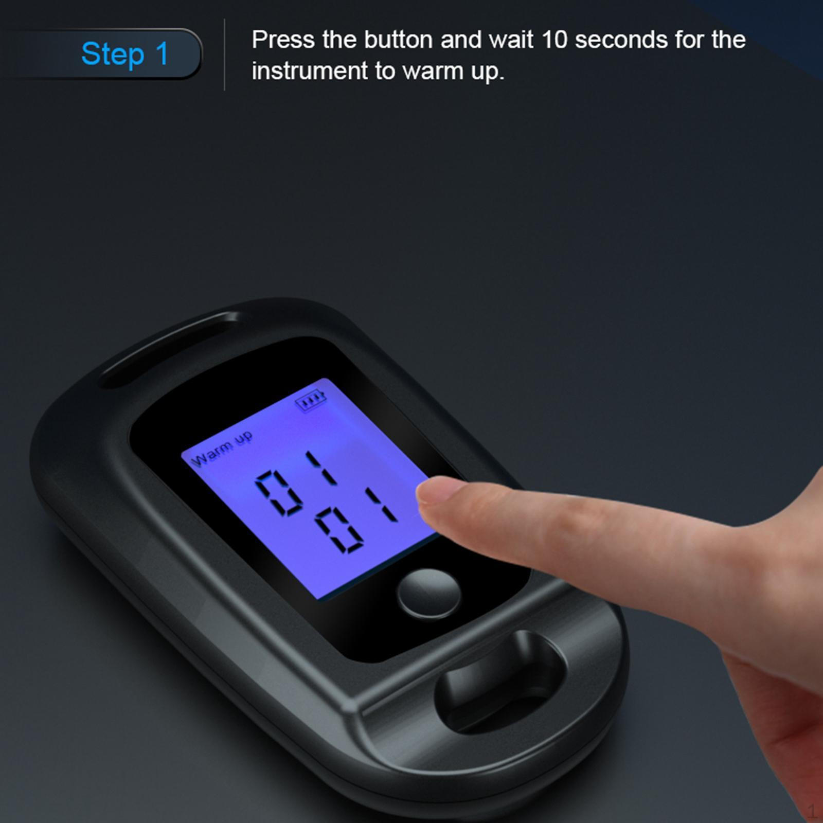 

Цифровой персональный алкотестер длиной 3 дюйма, быстрый отклик, точные результаты, профессиональный, компактный, чёрный