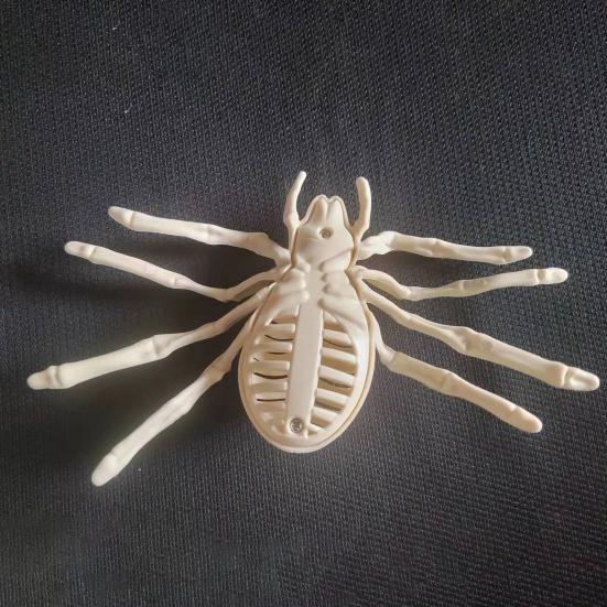 Halloween Animal Skeleton Horrible Spider Skeleton Statue Simulation Spider Bone Model for Yard Garden Lawn Patio Halloween Decor
