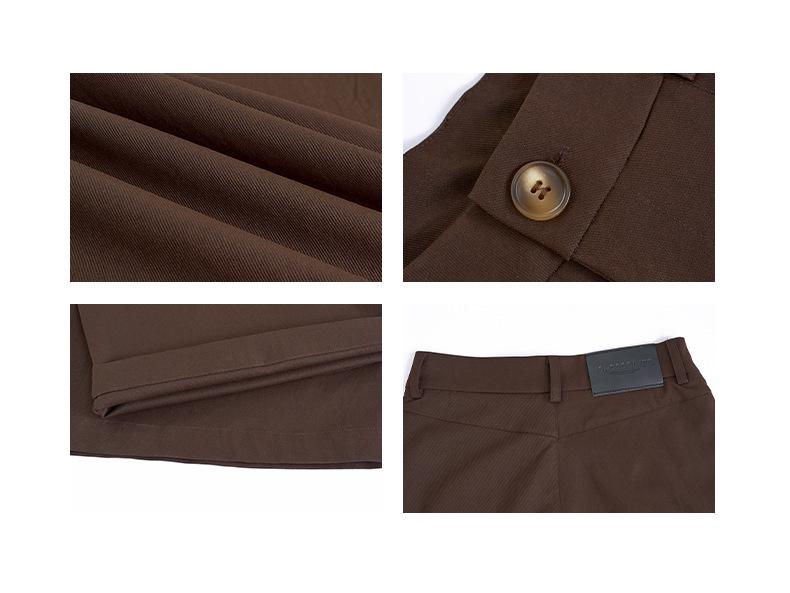 2026 Spring Women's Wide-Leg Pleated Retro Casual Pants