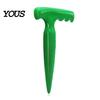 Outdoor Soil Digger Seeds Dispenser, Handheld Garden Seeder Sower with 5 Dial Settings, Ergonomic Plastic Planting Hole Puncher Dibber, Plant Labels,