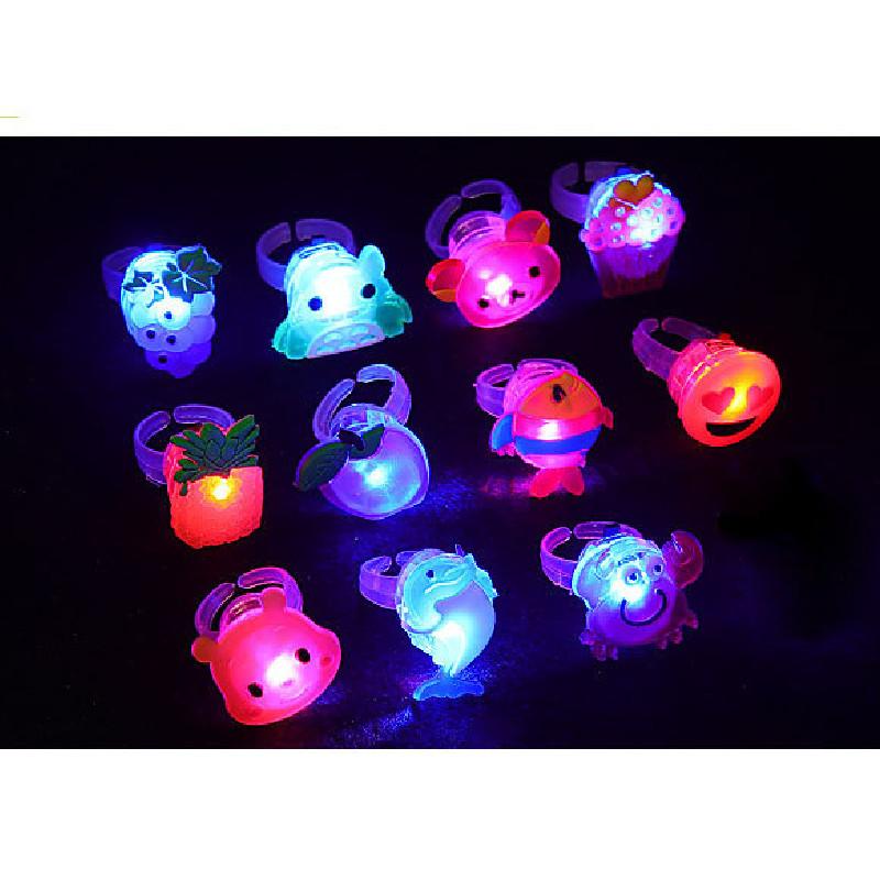 Led Christmas Halloween Light Toy Ring With Flashing Children Interactive Play
