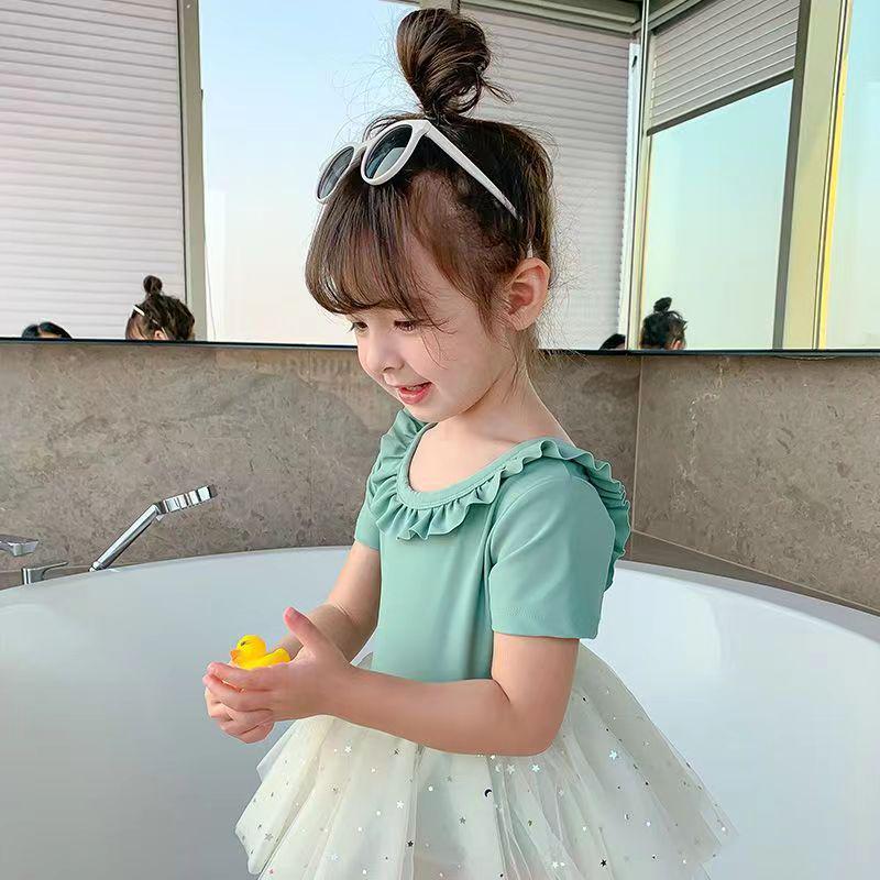 

Little Princess Swimsuit Dress for Girls Aged 3-6: Fresh Summer Design 120 (Height ~110cm)