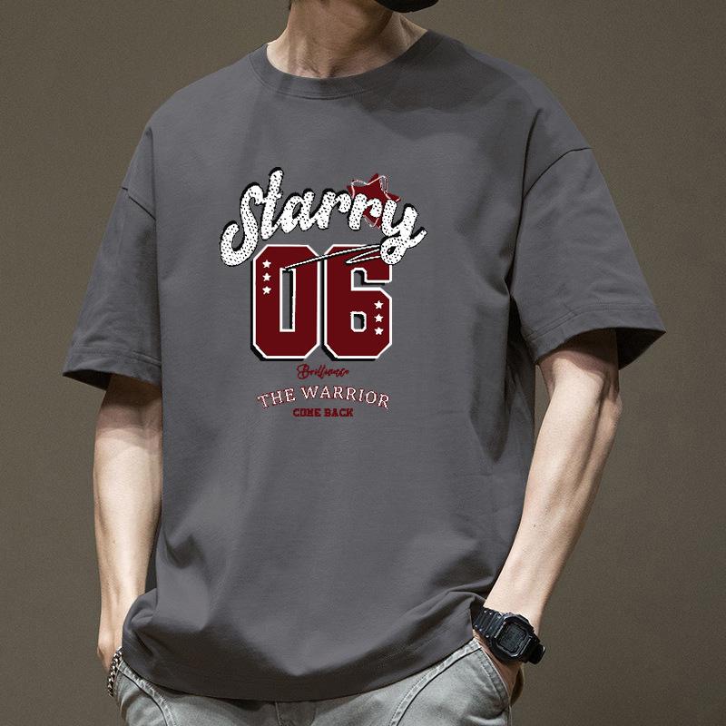 

Мужская футболка с коротким рукавом с принтом, хлопок, летние топы 3XL