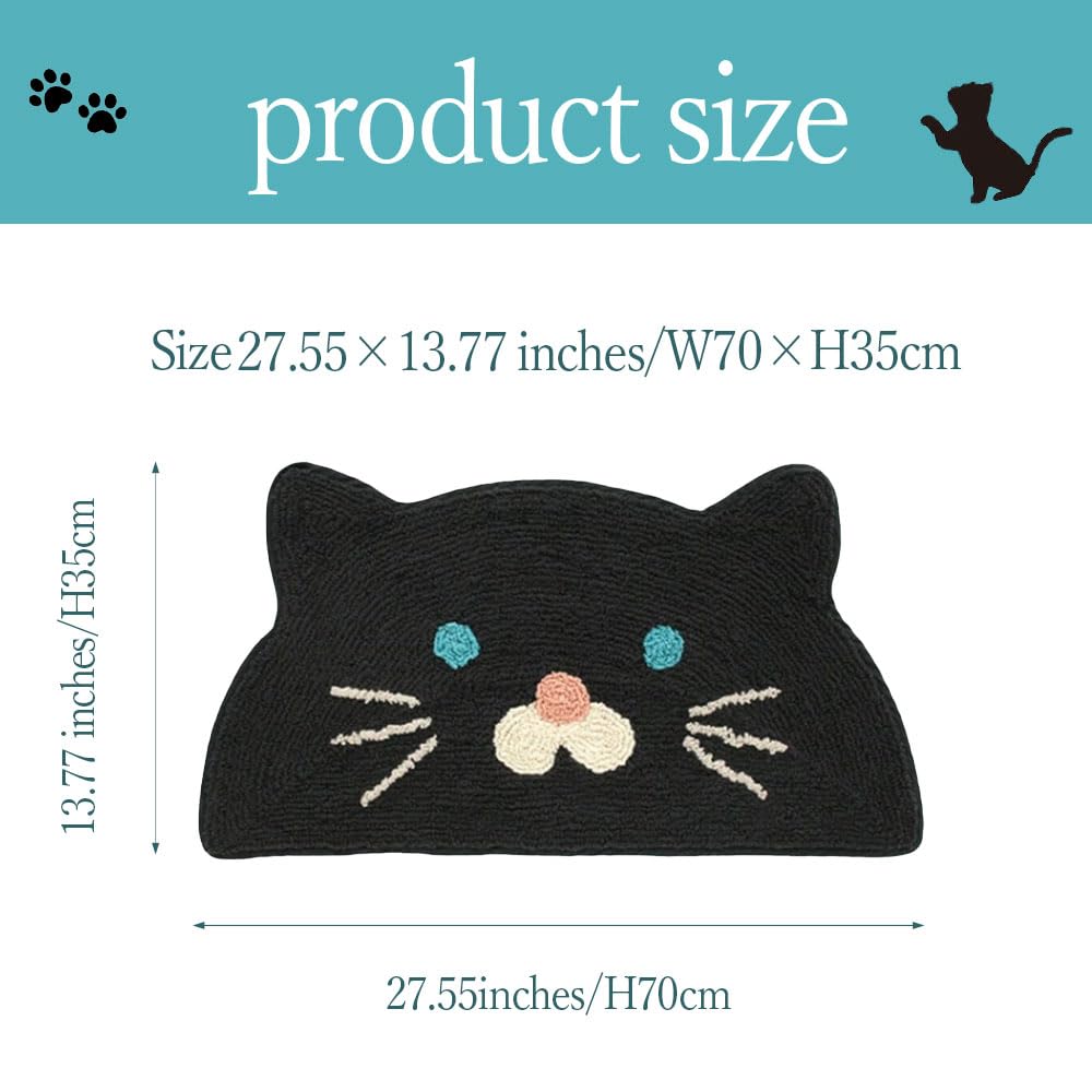 Neko Friend Indoor Entrance Foot Bath for Indoor Animal Entrance Black 35 x 70 cm Mat, Mat, Mat, Mat, Use, Entrance, Bathroom, Children's Room,