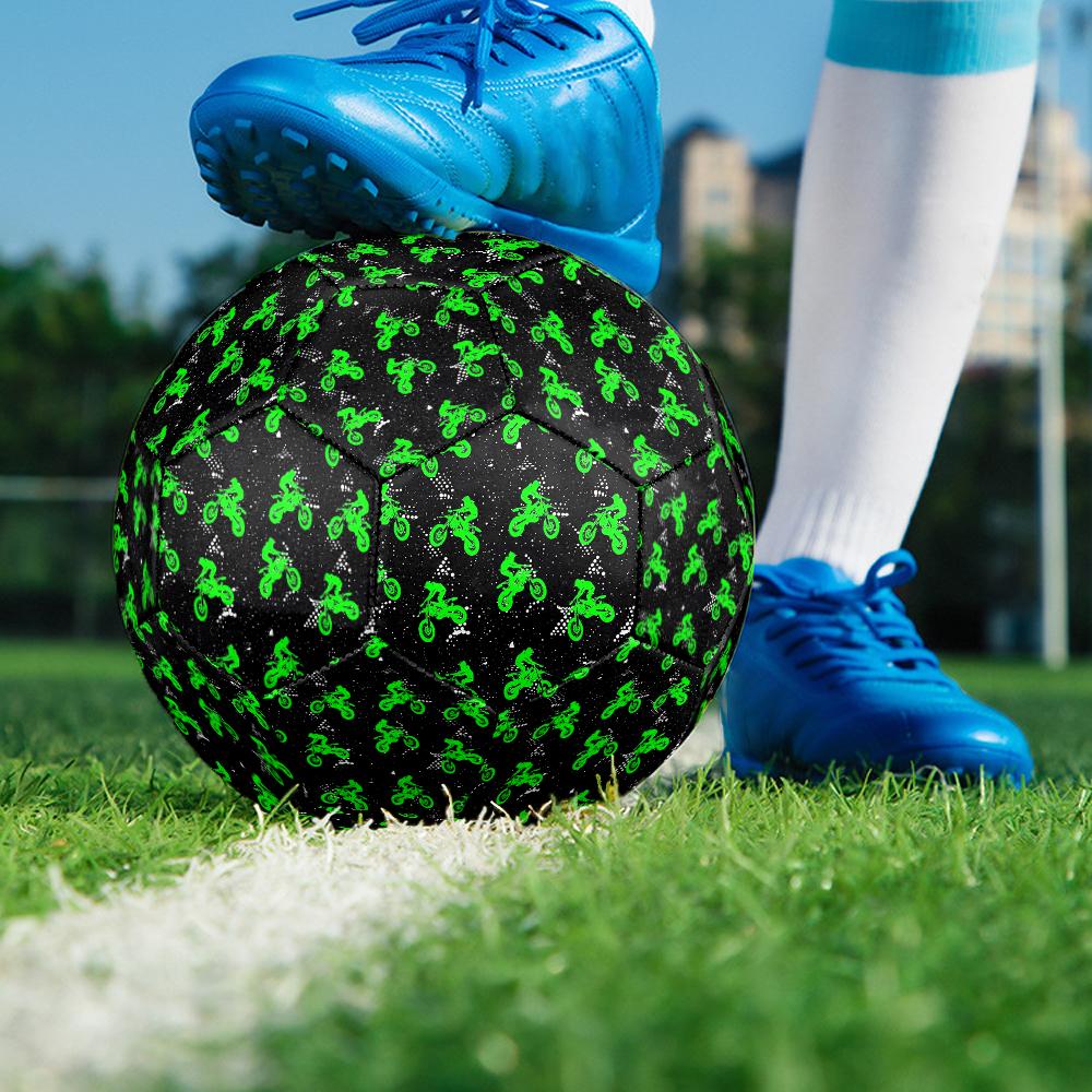Off Road Motorcycles Theme Size 5 Soccer Ball, Suitable for Both Indoor and Outdoor Matches, a Gift Suitable for Everyone.