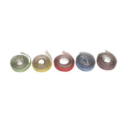 5 Stück Strassstreifen Breite 1cm Selbstklebend Glitzernde Kristallglas Strassband für DIY