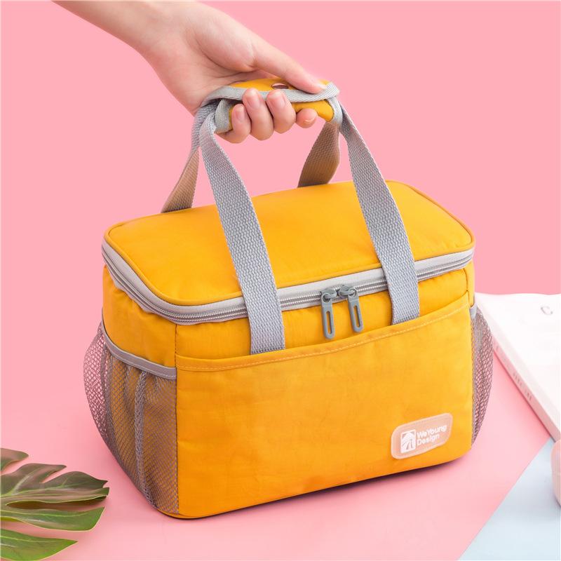 Portable Women Lunch Bag Food Thermal Box Durable Waterproof Office Cooler Lunchbox Large Capacity Organizer Insulated Case