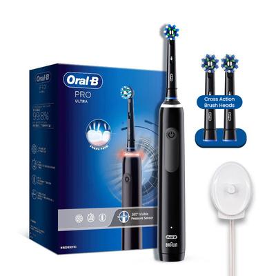 Oral B PRO4 ULTRA elektrische Zahnbürste, elektrische Zahnbürste für Erwachsene, Box Pro4 Ultra 3D, Sonic Pro-Serie, runder Kopf, Tiefenreinigung, Zahnfleischmassage, Weihnachtsgeschenk