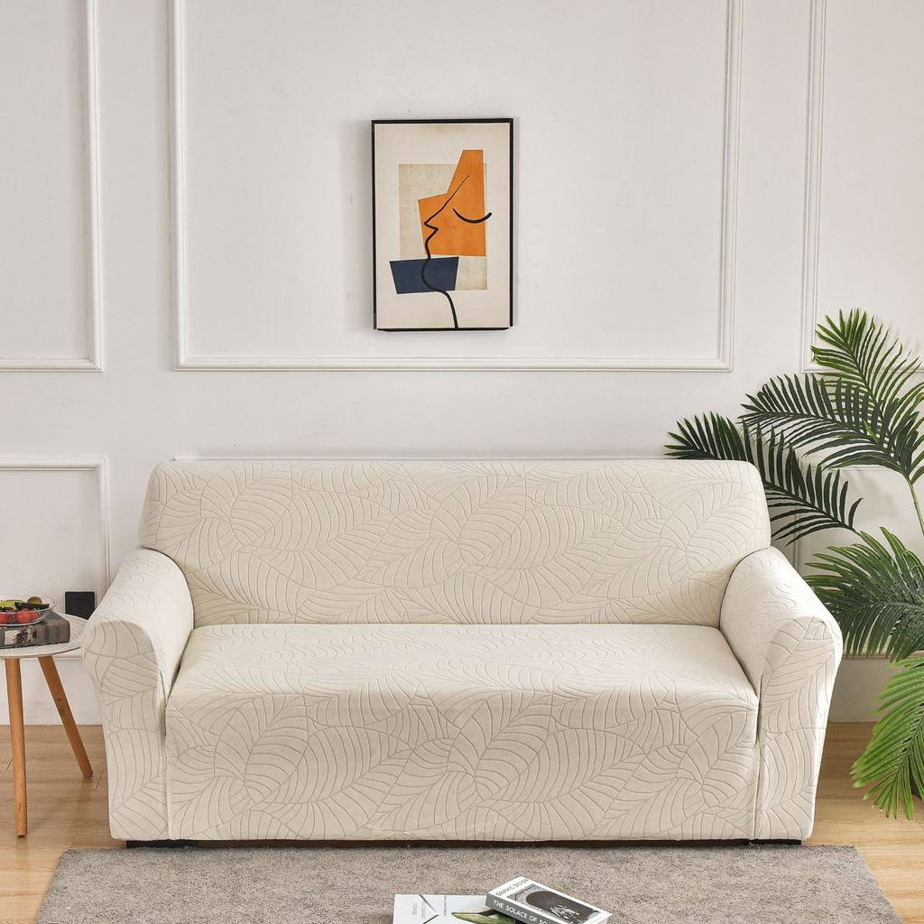 New Waterproof Jacquard Stretch Sofa Cover Pure Color Thickened All-Inclusive Sofa Cover Sofa Cushion Cover