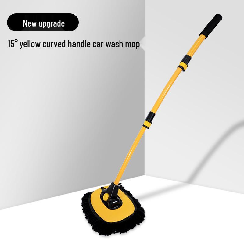 Retractable Bendable Car Wash Mop with Soft Anti-Scratch Bristles