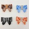 1/4Pcs Hair Clips for Women, Imitation Acetate Plate Hair Claw with Strong Spring Clamp, 3D Bow Design Magnetic Hair Clip for Daily Wear