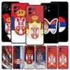 Serbia Flag Badge Phone Case For Xiaomi Mi 15 14 14T 13T 12T Pro 12 13 11 Lite 5G 11T Poco X6 X7 X5 Pro Soft TPU Cover