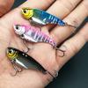 5g 7g 10g 15g Metal Vib Fishing Lure Bait Double Hole Artificial Bait Fishing Tool With Treble Hook