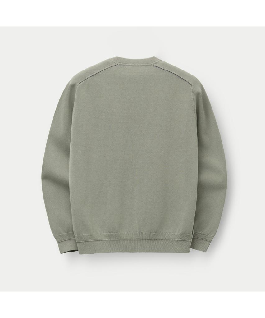 Silijeu Garment Dyed Long Sleeve Henley Neck Sawas26141Gyx