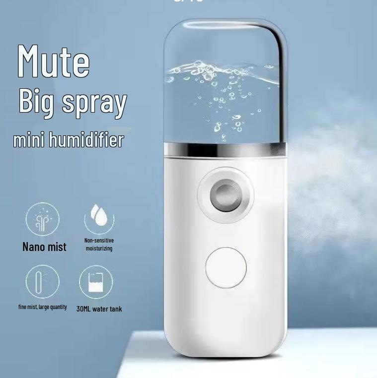 

Rechargeable Portable Facial Steamer & Humidifier: Cold Spray Beauty Device