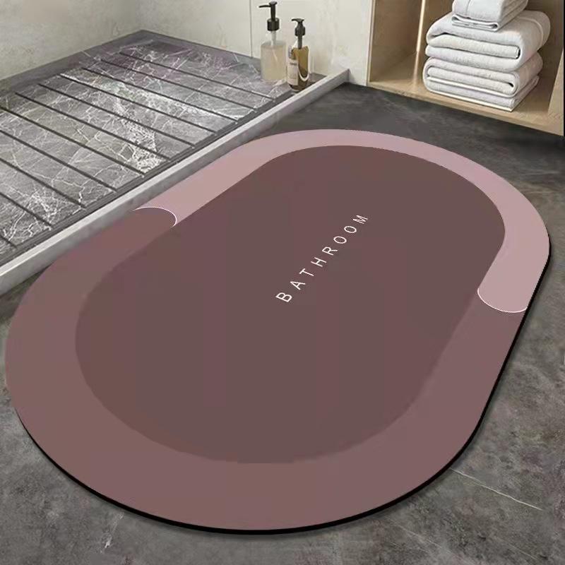 Absorbent Mat Absorbent Foot Mat Toilet Bathroom Non Slip Mat Absorbent Soft Mat Quick drying Rubber Carpet