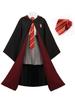 ENDIANDUO Harry Potter Cosplay Costume with Rope and Ravenclaw Unisex Gryffindor Tie, Gryffindor, Hufflepuff, Slytherin, Costume, (Size M, (2-Piece